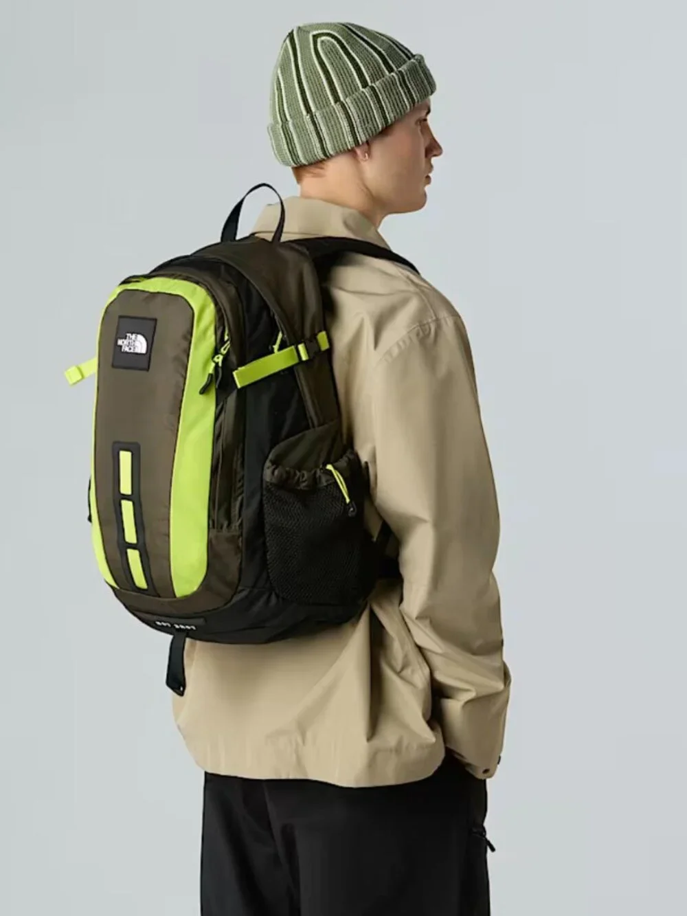 The North Face Hot Shot Unisex Travel Backpack Taupe Green 30L Special Edition